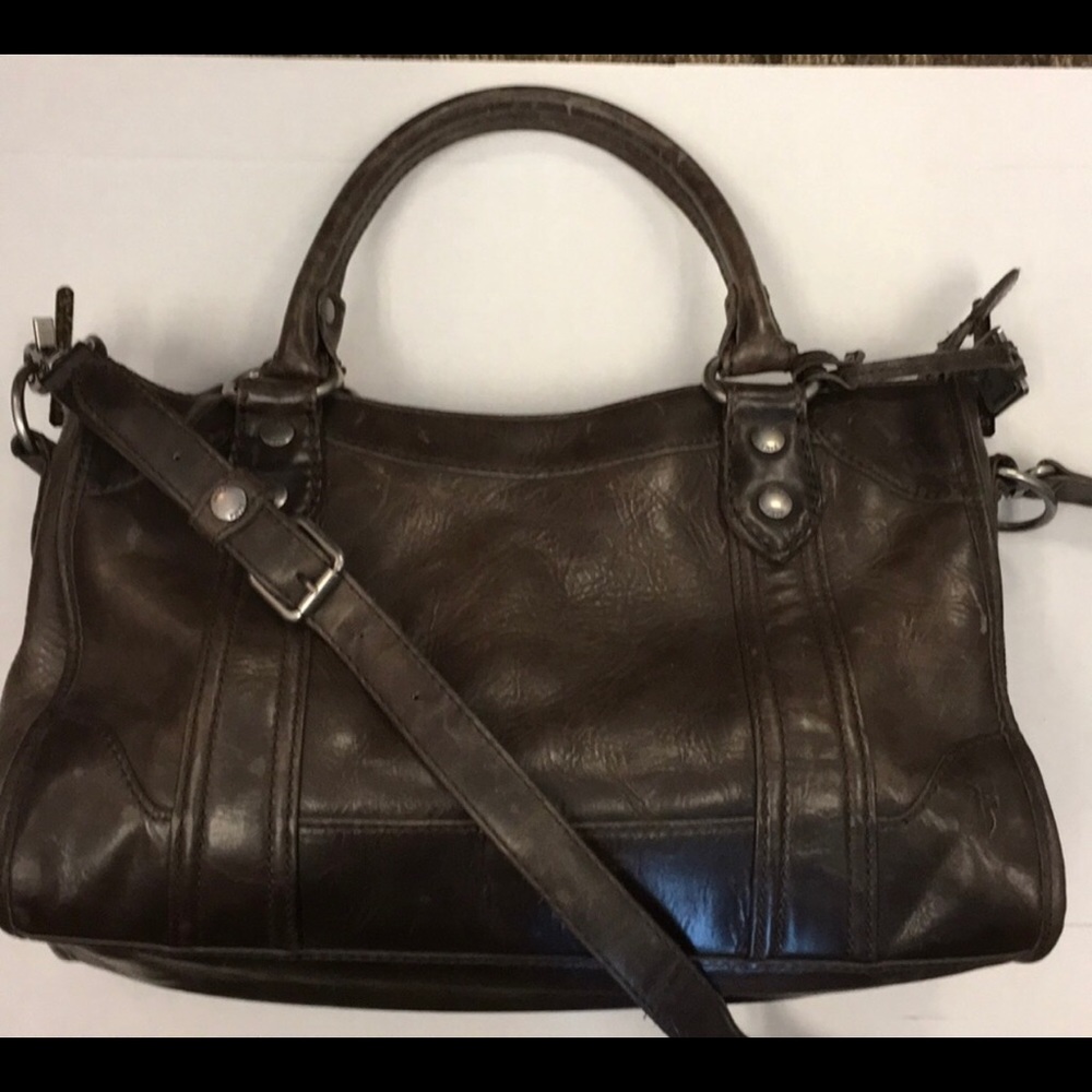 Frye Melissa slate satchel